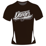 T-Shirt Cotton USA Danger Black White