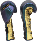 Boxing Pro Gloves Laces Danger Mx Blue