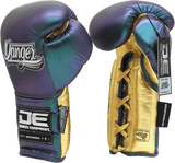Boxing Pro Gloves Laces Danger Mx Blue