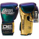 Boxing Pro Gloves Velcro Danger Mx Blue Gold