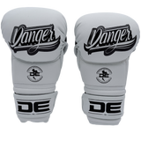 MMA Gloves Danger Sparring Microfiber White