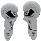 MMA Gloves Danger Sparring Microfiber White