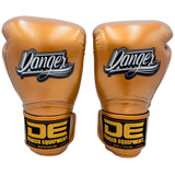 Boxing Gloves Danger Rocket Leather 24k Antique Gold