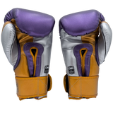 Boxing Gloves Danger Mexican Microfiber Purple Gold