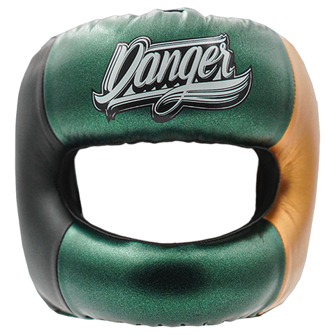 Head Guard Danger Face Bar Semi Leather WBC