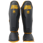 Shin Guards Danger Supermax Semi Leather Black/Gold