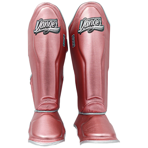 Shin Guards Danger Supermax Semi Leather Pink