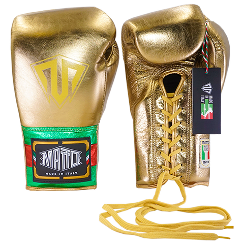 Boxing Gloves Laces Matto 24k Gold Edition