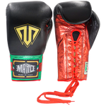 Boxing Gloves Laces Matto Black Italian Metal