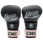 MMA Gloves Danger Sparring Semi Leather Black Light Pink