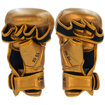 MMA Gloves Danger Sparring Semi Leather Metal Gold