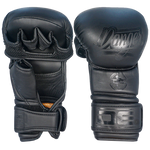 MMA Gloves Danger Sparring Semi Leather Black Logo