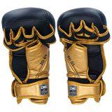 MMA Gloves Danger Sparring Semi Leather Black Gold