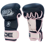 MMA Gloves Danger Sparring Semi Leather Black Light Pink