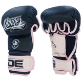 MMA Gloves Danger Sparring Semi Leather Black Light Pink