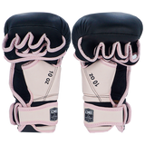 MMA Gloves Danger Sparring Semi Leather Black Light Pink