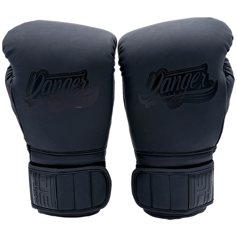Boxing Gloves Danger Mexican Microfiber Black Logos