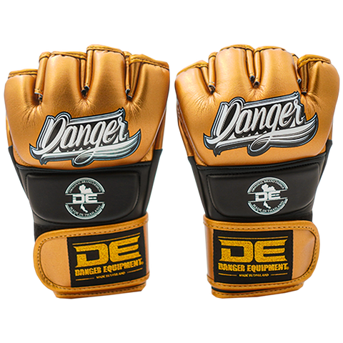 MMA Gloves Competition Danger Semi Leather Black/Gold