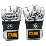 MMA Gloves Competition Danger Semi Leather Silver/Black