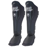 Shin Guards Danger Supermax Semi Leather Black