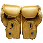 Boxing Gloves Danger Rocket Leather 24k Gold