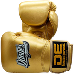 Boxing Gloves Danger Rocket Leather 24k Gold