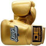 Boxing Gloves Danger Rocket Leather 24k Gold