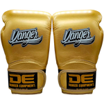 Boxing Gloves Danger Rocket Leather 24k Gold