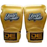 Boxing Gloves Danger Rocket Leather 24k Gold