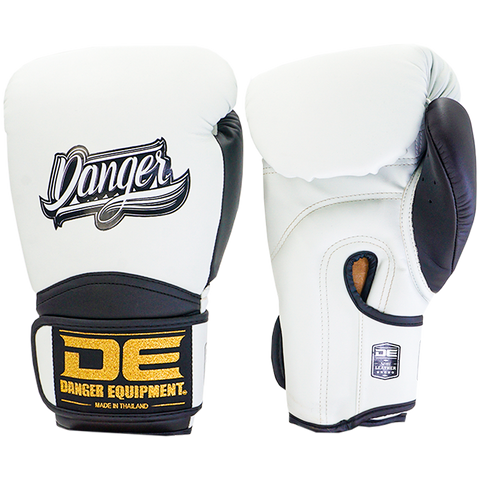 Boxing Gloves Rocket Semi Leather White