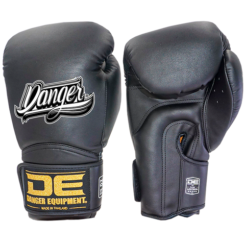 Boxing Gloves Danger Rocket Semi Leather Color Black