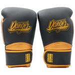 Boxing Gloves Danger Rocket Semi Leather Black Gold