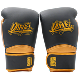 Boxing Gloves Danger Rocket Semi Leather Black Gold