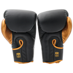 Boxing Gloves Danger Rocket Semi Leather Black Gold