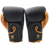 Boxing Gloves Danger Rocket Semi Leather Black Gold