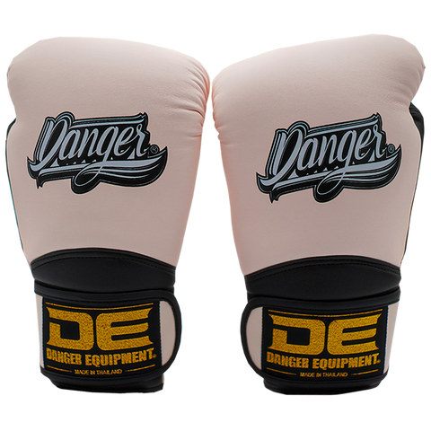 Boxing Gloves Danger Rocket Semi Leather Light Pink