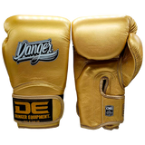 Boxing Gloves Danger Rocket Leather 24k Gold