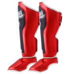 Shin Guards Danger EVO 3 Semi Leather Red Cobra