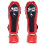 Shin Guards Danger EVO 3 Semi Leather Red Cobra