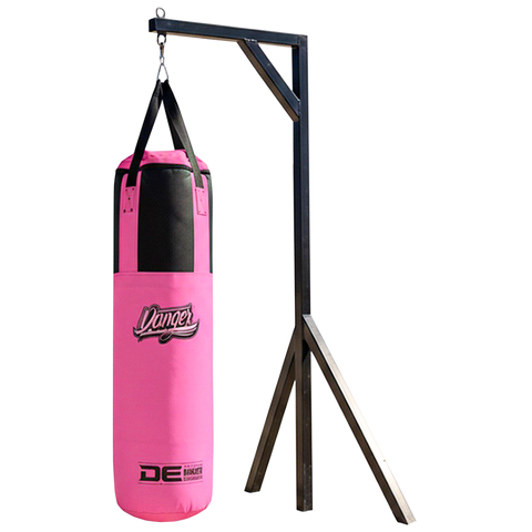 Heavy Bags Half Canvas Microfiber Unfilled Danger Pink Black