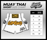 Muaythai Shorts Danger Grey