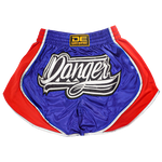 Muaythai Shorts Danger Black Blue/Red