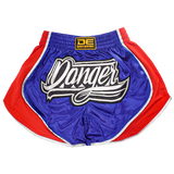 Muaythai Shorts Danger Black Blue/Red