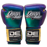Boxing Pro Gloves Velcro Danger Mx Blue Gold