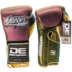 Boxing Pro Gloves Velcro Danger Mx Pink Gold