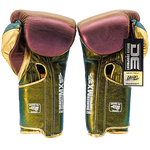 Boxing Pro Gloves Velcro Danger Mx Pink Gold