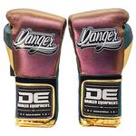 Boxing Pro Gloves Velcro Danger Mx Pink Gold