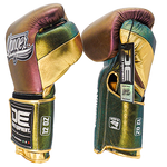 Boxing Pro Gloves Velcro Danger Mx Pink Gold