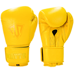 Boxing Gloves Velcro Matto Embriodry Yellow