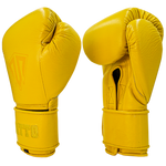 Boxing Gloves Velcro Matto Embriodry Yellow